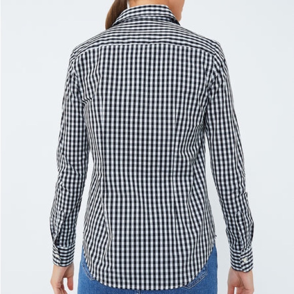The Shirt by Rochelle Behrens Black and White Gingham Button Down - Picture 6 of 10